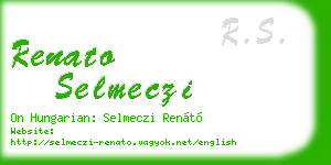 renato selmeczi business card
